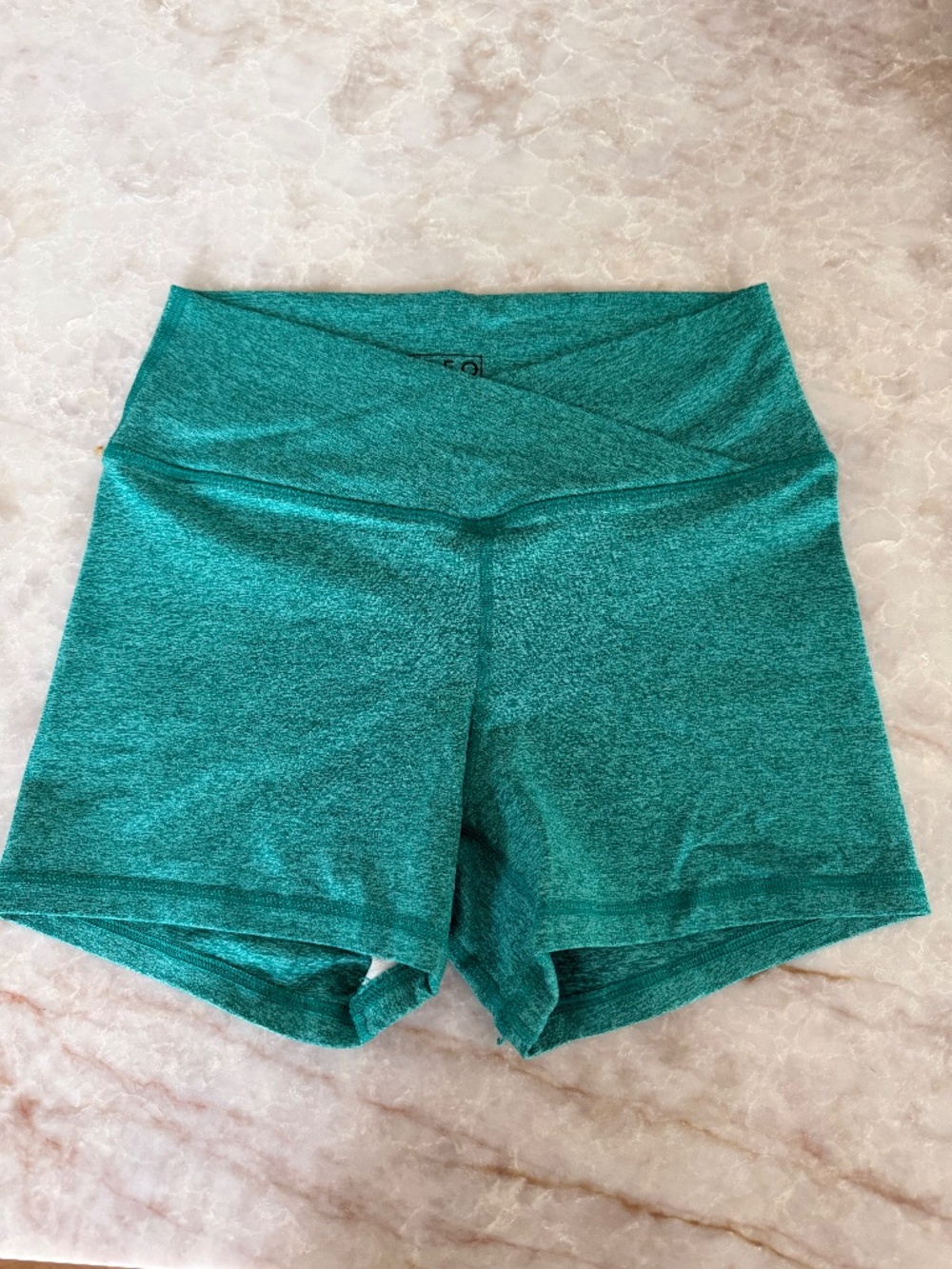 FLEO V Waistband Short 3.5" - High Rise - Medium / Heather Emerald
